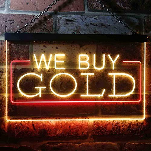 Pawn Shop We Buy Gold LED Light Sign - Way Up Gifts