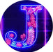 Family Name Letter J Monogram Initial LED Light Sign - Way Up Gifts