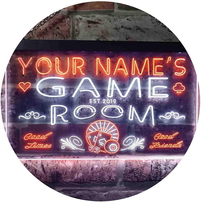 Personalized Game Room LED Light Sign - Way Up Gifts