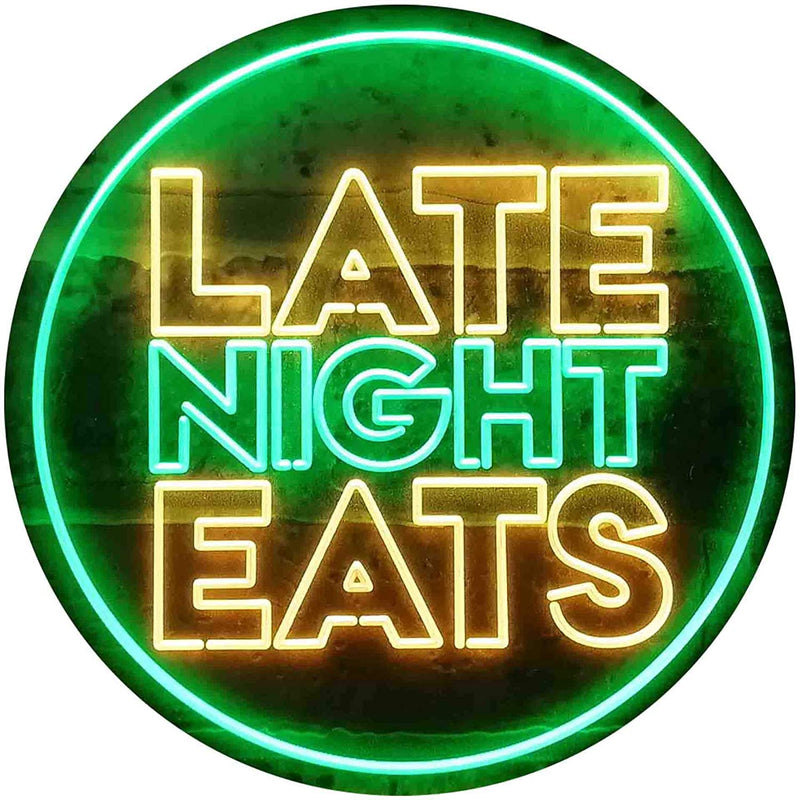 Late Night Eats LED Light Sign - LED Gift Works