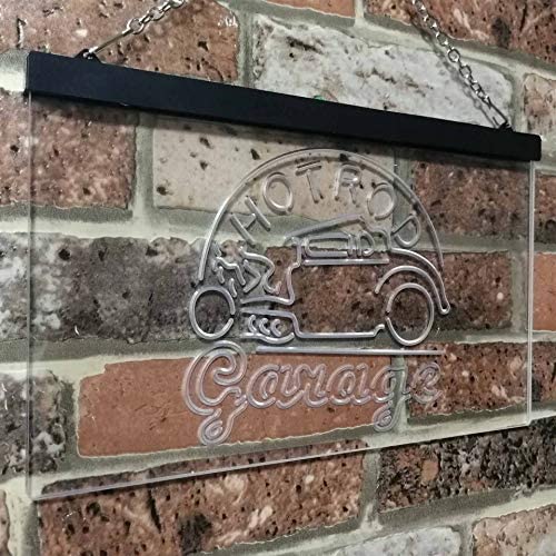 Hot Rod Garage LED Light Sign - Way Up Gifts