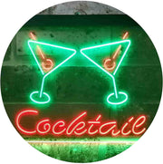 Cocktail Glasses Bar LED Light Sign - LED Gift Works