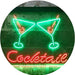 Cocktail Glasses Bar LED Light Sign - Way Up Gifts