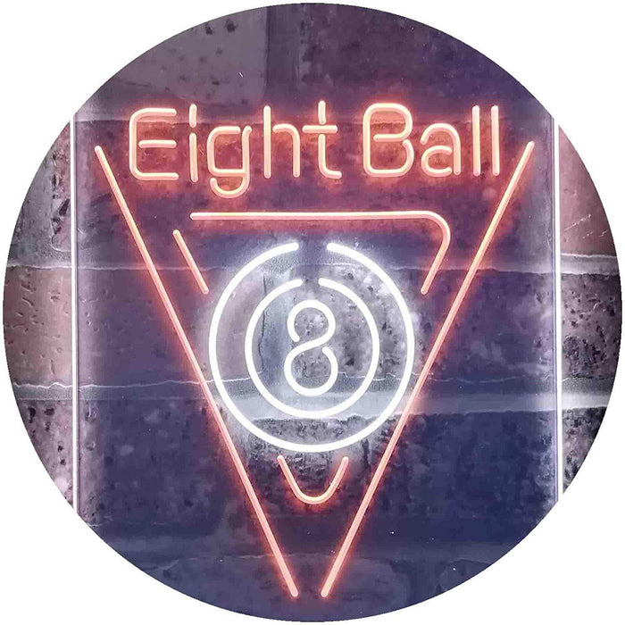Eight Ball Pool Billiards LED Light Sign - Way Up Gifts