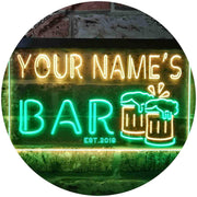 Personalized Beer Mugs Bar LED Light Sign - LED Gift Works
