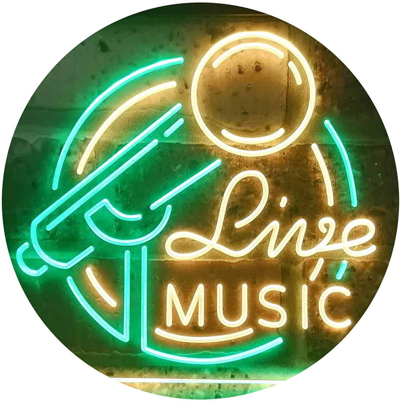 Live Music LED Light Sign - LED Gift Works