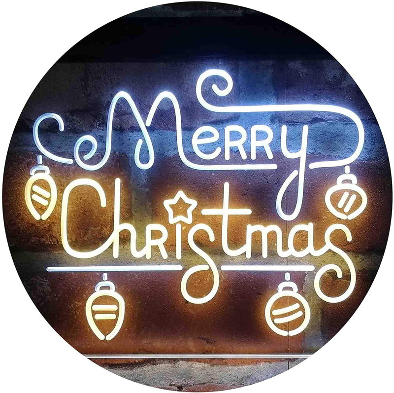 Merry Christmas Bulbs LED Light Sign - LED Gift Works