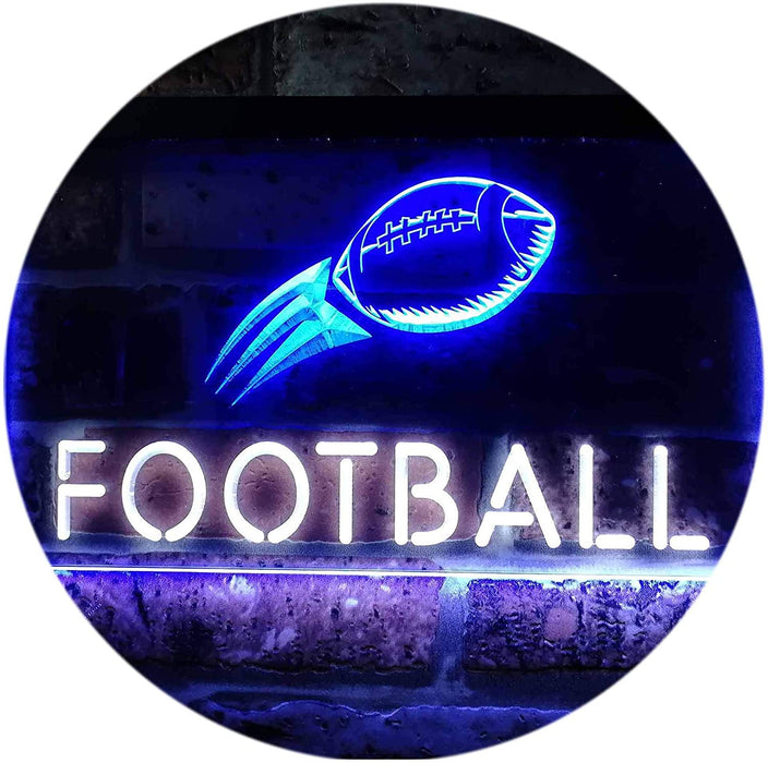 Man Cave Football LED Light Sign - Way Up Gifts