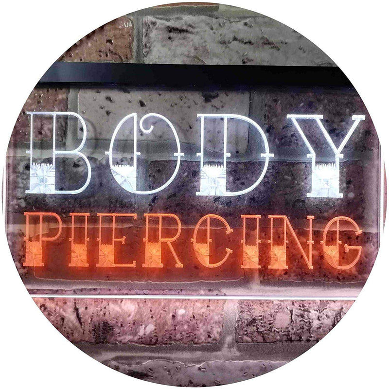 Body Piercing LED Light Sign - LED Gift Works