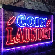 Laundromat Coin Laundry LED Light Sign - LED Gift Works