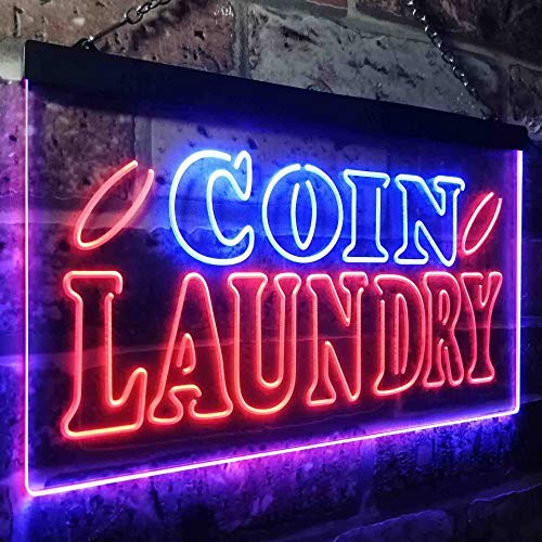 Laundromat Coin Laundry LED Light Sign - LED Gift Works