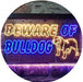 Beware of Bulldog LED Light Sign - Way Up Gifts