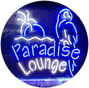 Parrot Paradise Lounge Bar LED Light Sign - LED Gift Works