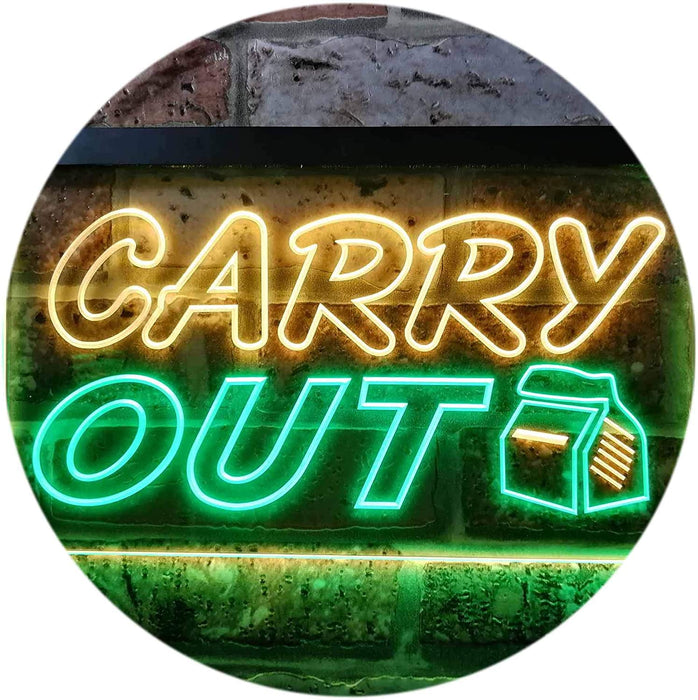 Food to Go Carry Out LED Light Sign - Way Up Gifts