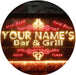Personalized Hot Food Cold Beer Bar & Grill LED Light Sign - Way Up Gifts