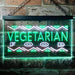 Vegetarian Food LED Light Sign - Way Up Gifts