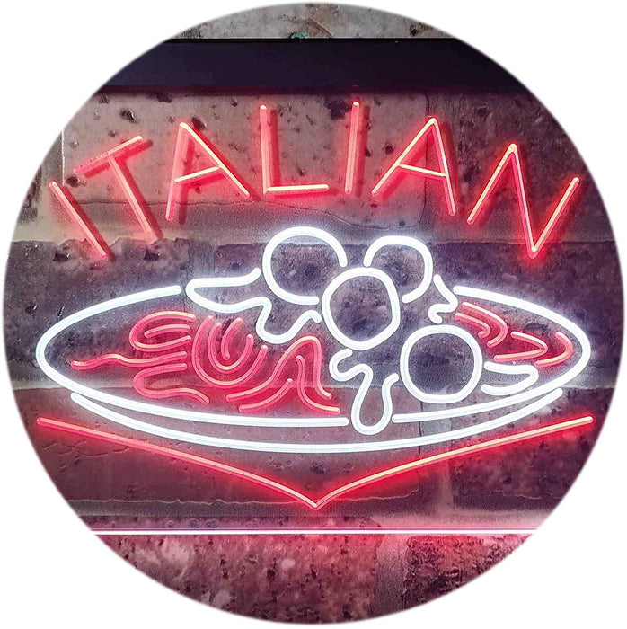 Spaghetti Meatballs Restaurant Italian Food LED Light Sign - Way Up Gifts