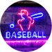 Sports Man Cave Baseball LED Light Sign - Way Up Gifts