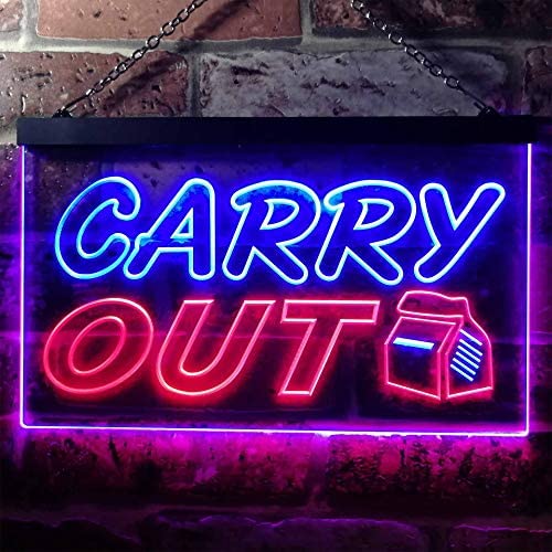 Food to Go Carry Out LED Light Sign - Way Up Gifts