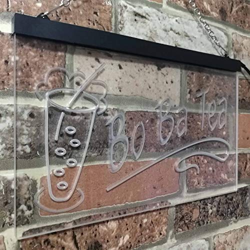 Boba Bo Ba Tea LED Light Sign - LED Gift Works