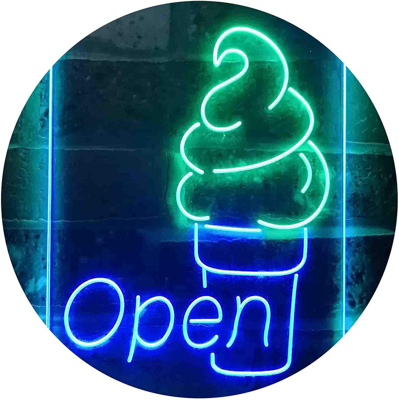 Ice Cream Open LED Light Sign - LED Gift Works