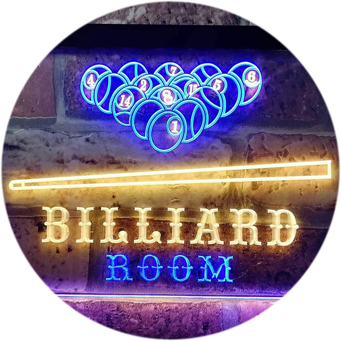 Pool Billiard Room LED Light Sign - Way Up Gifts