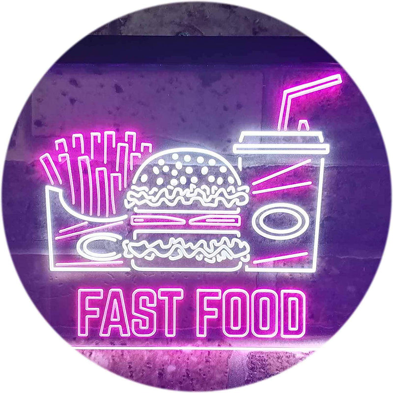 Fast Food LED Light Sign - LED Gift Works