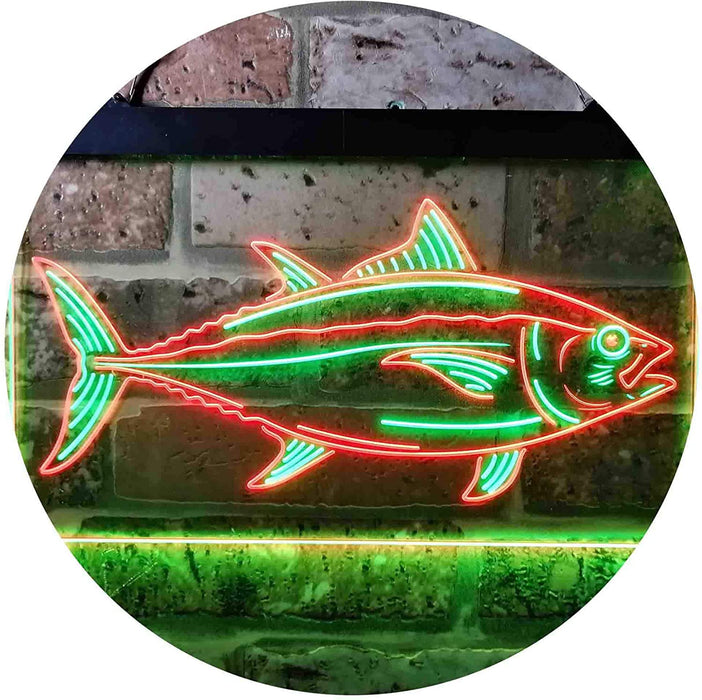 Tuna Fish Bait Store Fishing Beach Decor LED Light Sign - Way Up Gifts