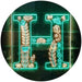 Family Name Letter H Monogram Initial LED Light Sign - Way Up Gifts