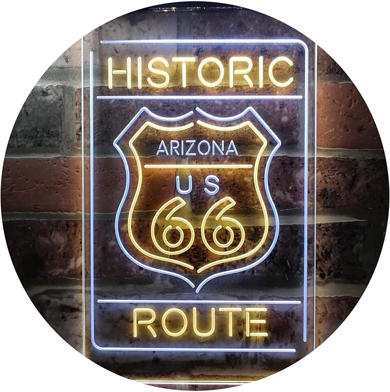 Arizona Historic Route US 66 LED Light Sign - LED Gift Works