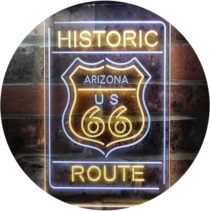 Arizona Historic Route US 66 LED Light Sign - Way Up Gifts
