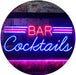 Bar Cocktails LED Light Sign - Way Up Gifts