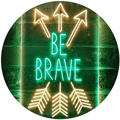 Arrows Be Brave LED Light Sign - Way Up Gifts