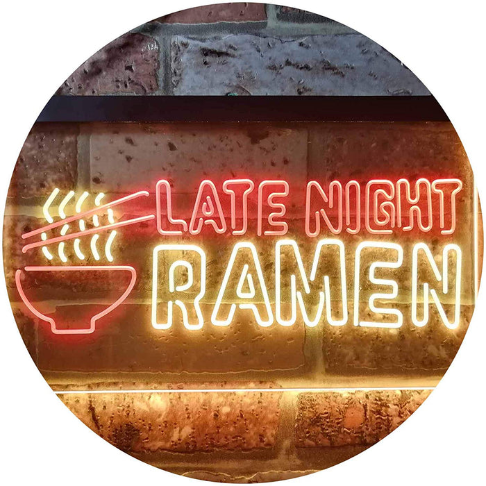 Japanese Food Late Night Ramen LED Light Sign - Way Up Gifts