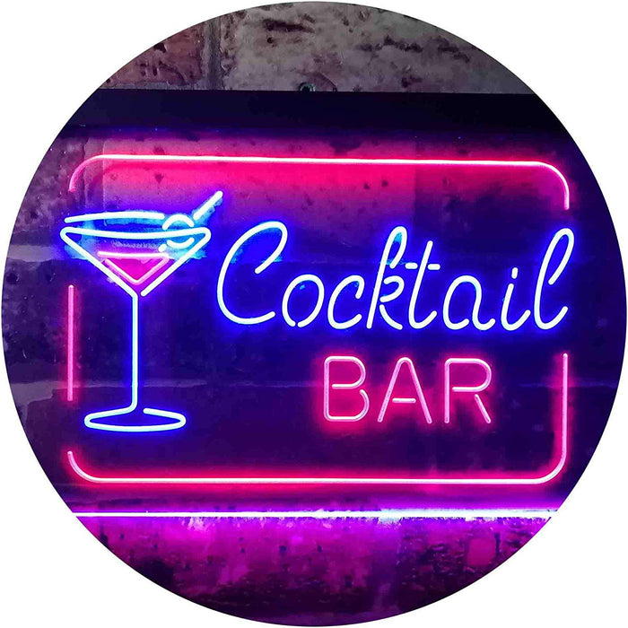 Cocktail Bar LED Light Sign - Way Up Gifts