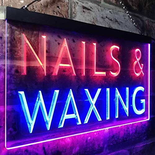 Beauty Salon Nails Waxing LED Light Sign - LED Gift Works