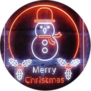 Merry Christmas Decoration Snowman LED Light Sign - LED Gift Works