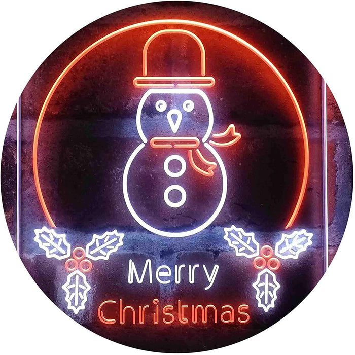 Merry Christmas Decoration Snowman LED Light Sign - Way Up Gifts