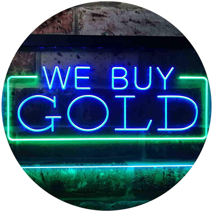 Pawn Shop We Buy Gold LED Light Sign - Way Up Gifts