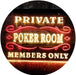 Private Poker Room Members Only LED Light Sign - Way Up Gifts