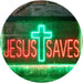 Cross Jesus Saves LED Light Sign - Way Up Gifts