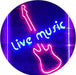 Guitar Live Music LED Light Sign - Way Up Gifts