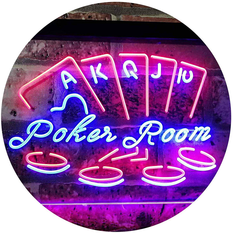 Poker Room LED Light Sign - LED Gift Works