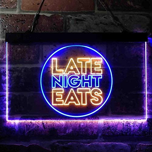 Late Night Eats LED Light Sign - LED Gift Works