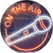 Microphone On The Air LED Light Sign - Way Up Gifts