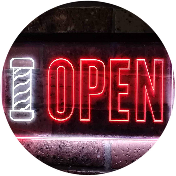 Barber Shop Pole Open LED Light Sign - Way Up Gifts