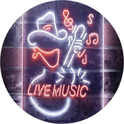 Cowboy Guitar Live Music LED Light Sign - LED Gift Works