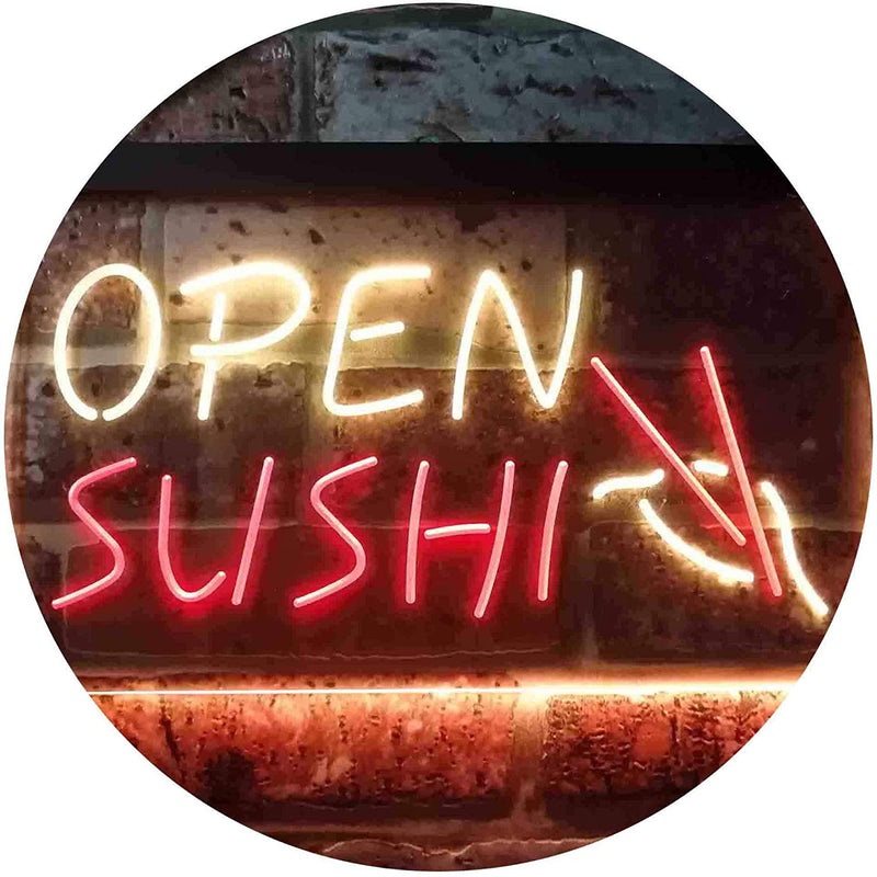 Open Sushi LED Light Sign - LED Gift Works