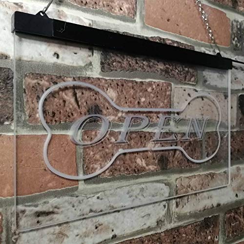 Open Dog Bone Grooming Pet Shop LED Light Sign - Way Up Gifts