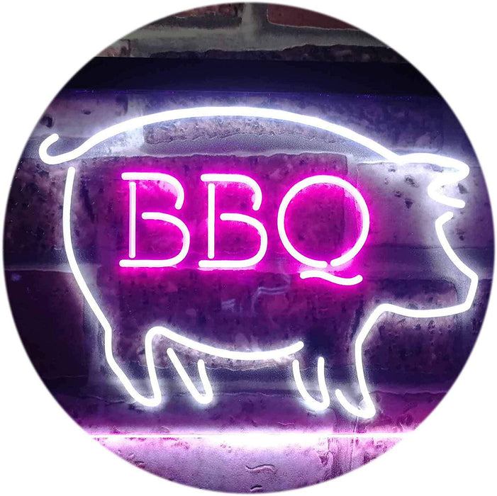 Pork Pig BBQ LED Light Sign - Way Up Gifts